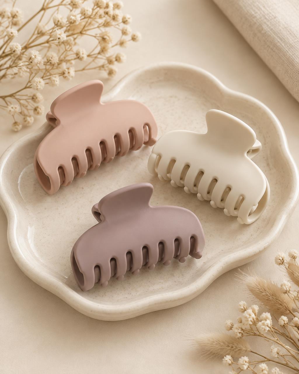 Matte Claw Clip Trio