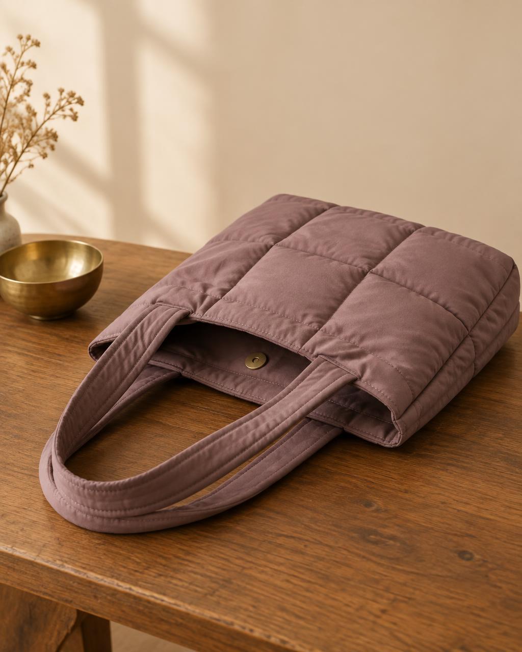 Quilted Shoulder Tote