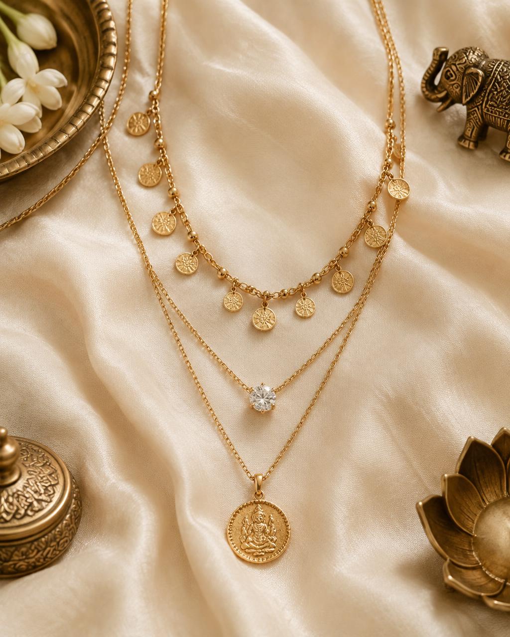 Layered Coin Necklace